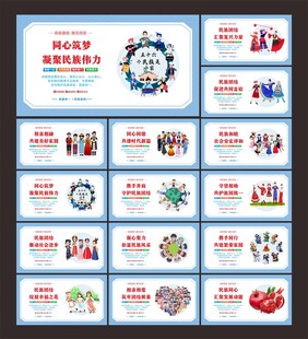 民族团结展板