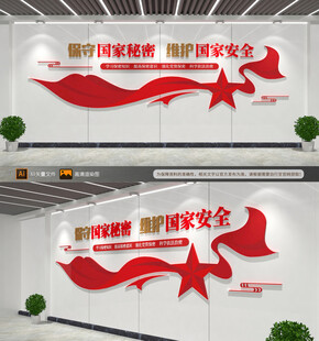 保守国家秘密维护国家安全文化墙