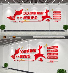 保守国家秘密维护国家安全文化墙