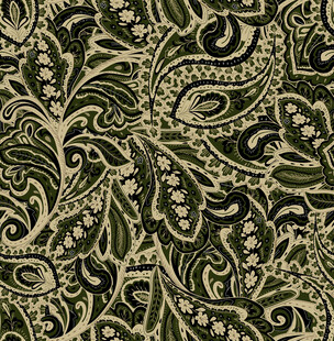 复古佩斯利花纹图案