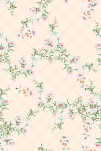 花卉图案背景 清新雅致