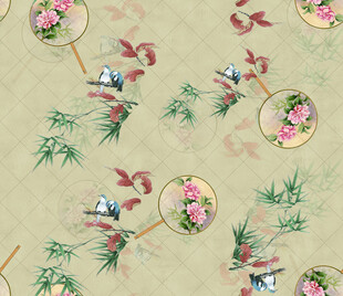 中式花鸟图案 雅致国风韵味