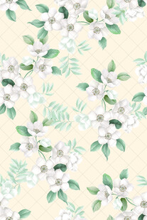 清新花卉图案背景