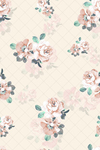 淡雅花卉图案背景图