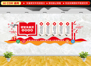 德智体美劳文化墙