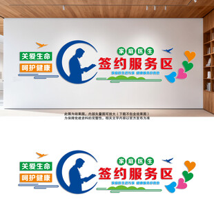社康签约家庭医生文化墙