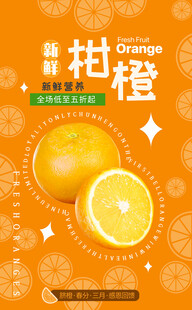 橙子海报