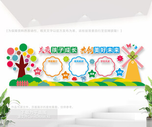 幼儿园文化装饰墙贴