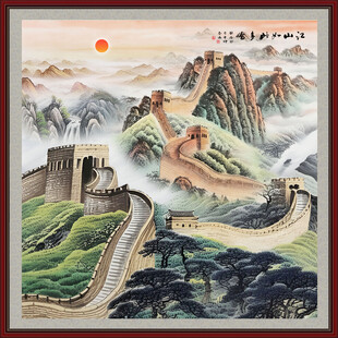 万里长城国画