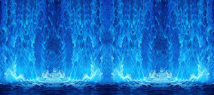 梦幻蓝色火焰背景图