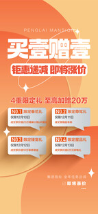 买1赠1钜惠递减即将涨价特惠4