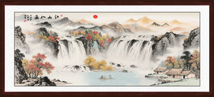 国画山水风景装饰画