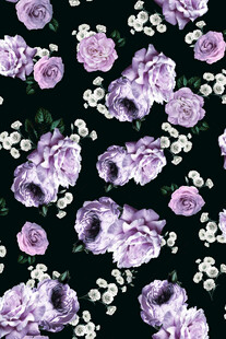 紫色花卉图案背景