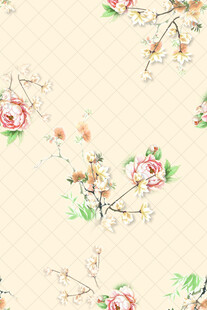 复古花卉图案背景