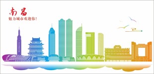 南昌地标建筑剪影