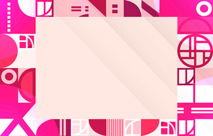 粉色几何图案简约背景图