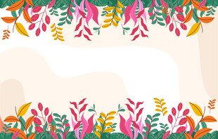 花卉边框背景图