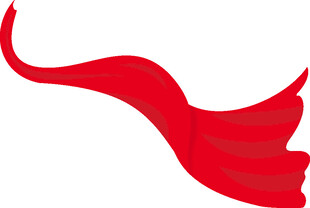 飘扬的红色绸带