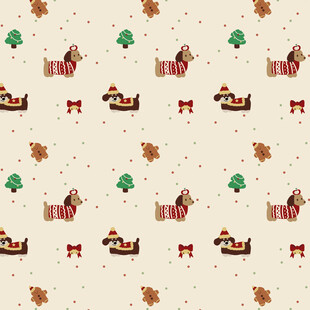 圣诞主题卡通图案背景