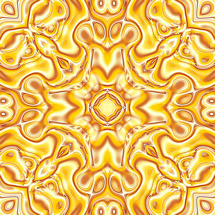 黄色几何花纹图案背景