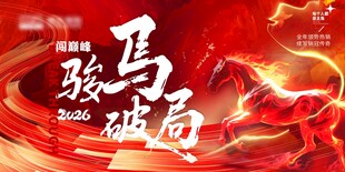 骏马破局马年年会主画面