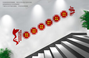 廉洁校园楼梯文化墙