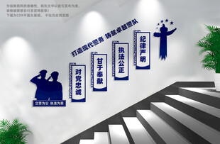 派出所楼梯文化墙