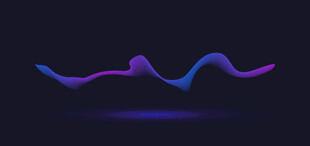 炫彩流动线条背景矢量图