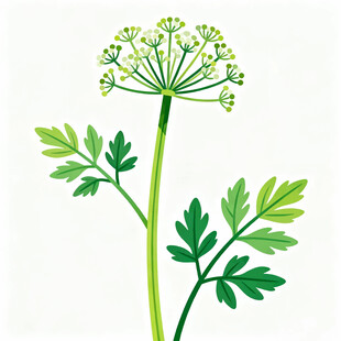 柴胡矢量插画素材