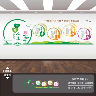 四季养生文化墙