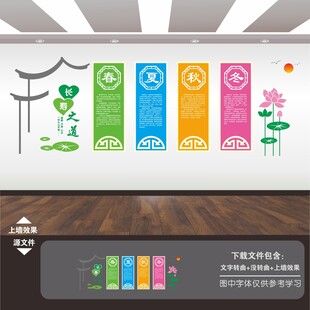 中医四季养生文化墙