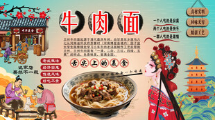 牛肉面背景墙