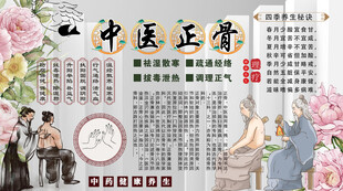 中医正骨背景墙