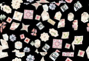 复古邮票图案集合