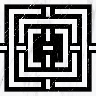 几何黑白方形装饰图案