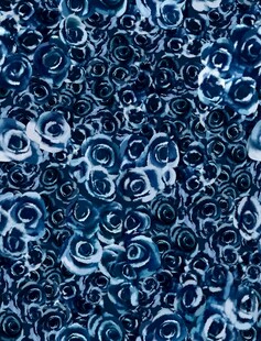 大牌蓝色漩涡花纹图案