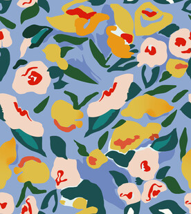 花卉图案背景 清新色彩