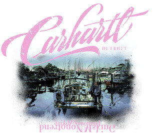 复古风Carhartt船只海报