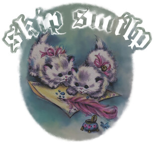 可爱小兔插画徽章