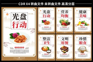 学校食堂文化展板