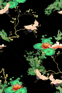 中式花鸟图案 典雅灵动