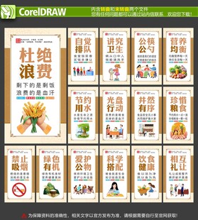 食堂文化标语展板