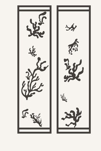 中式花鸟图案装饰画