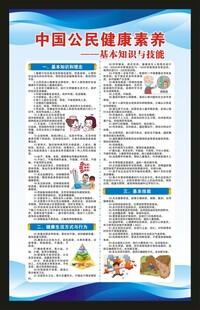 中国公民健康素养海报