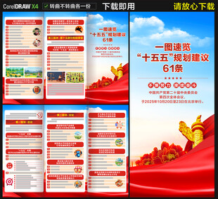 十五五规划建议61条三折页