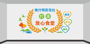 名厨亮灶食堂文化墙