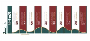 读书标语文化墙