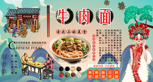 兰州牛肉面背景墙