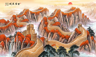 万里长城背景墙