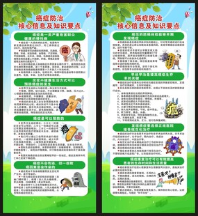 全国肿瘤防治宣传周展架